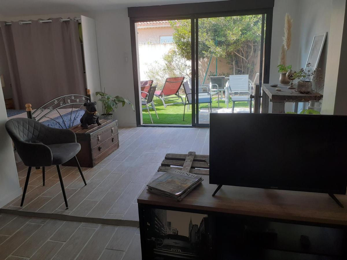 Villa Loft Avec Clim, Parking Et Jardin Proche De La Mer Sauvian Exterior foto